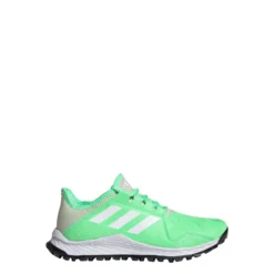 Adidas Hockey Youngstar Junior Shoes - Green (2023/24) -Le Trio Hockey adidas hockey youngstar junior shoes green 2022 23 6