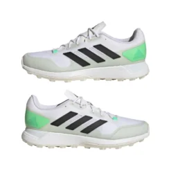 Adidas Zone Dox 2.2S Hockey Shoes - White (2023/24) -Le Trio Hockey adidas zone dox 22s hockey shoes white 2022 23 5