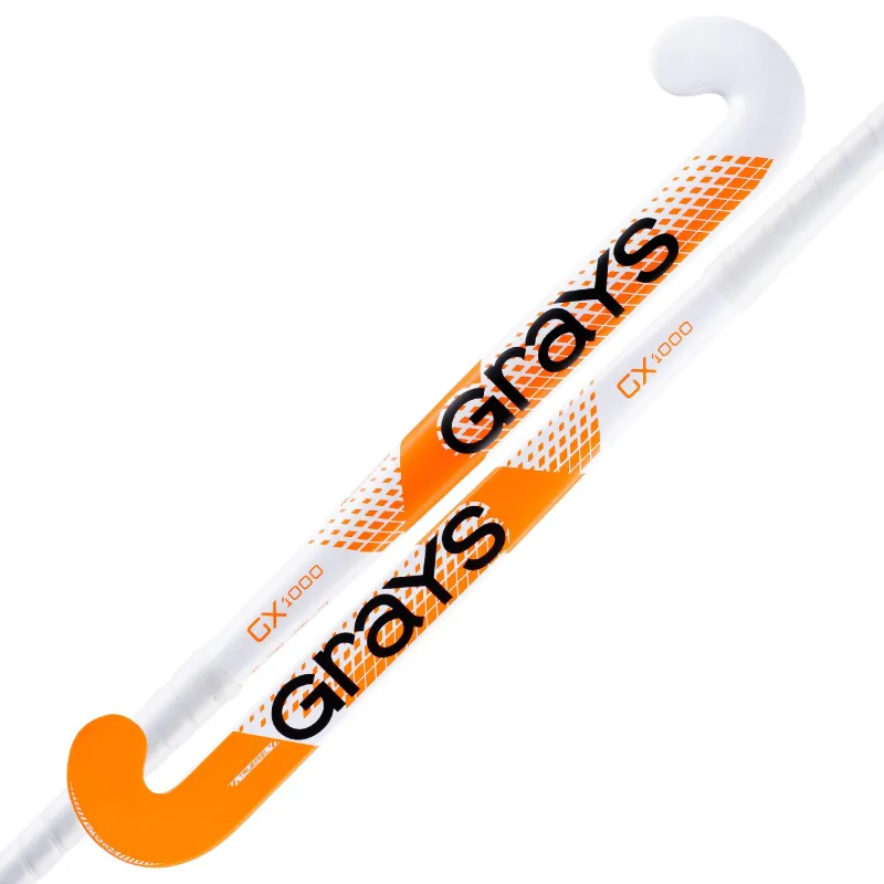 Grays GX1000 Ultrabow Junior Hockey Stick - White/Orange (2023/24) 3 Grays GX1000 Ultrabow Junior Hockey Stick - White/Orange (2023/24)