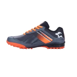 Kookaburra Neon Junior Hockey Shoes - Black/Orange (2022/23) -Le Trio Hockey kookaburra neon junior hockey shoes black orange 2022 23 2