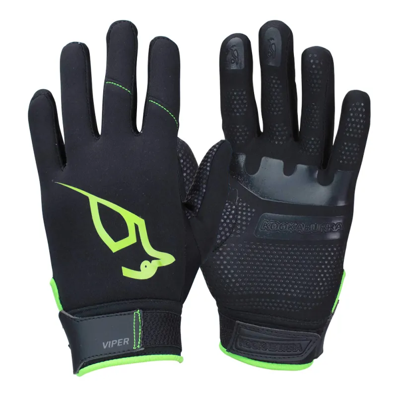Kookaburra Viper Gloves - Black - Pair (2023/24) 3 Kookaburra Viper Gloves - Black - Pair (2023/24)