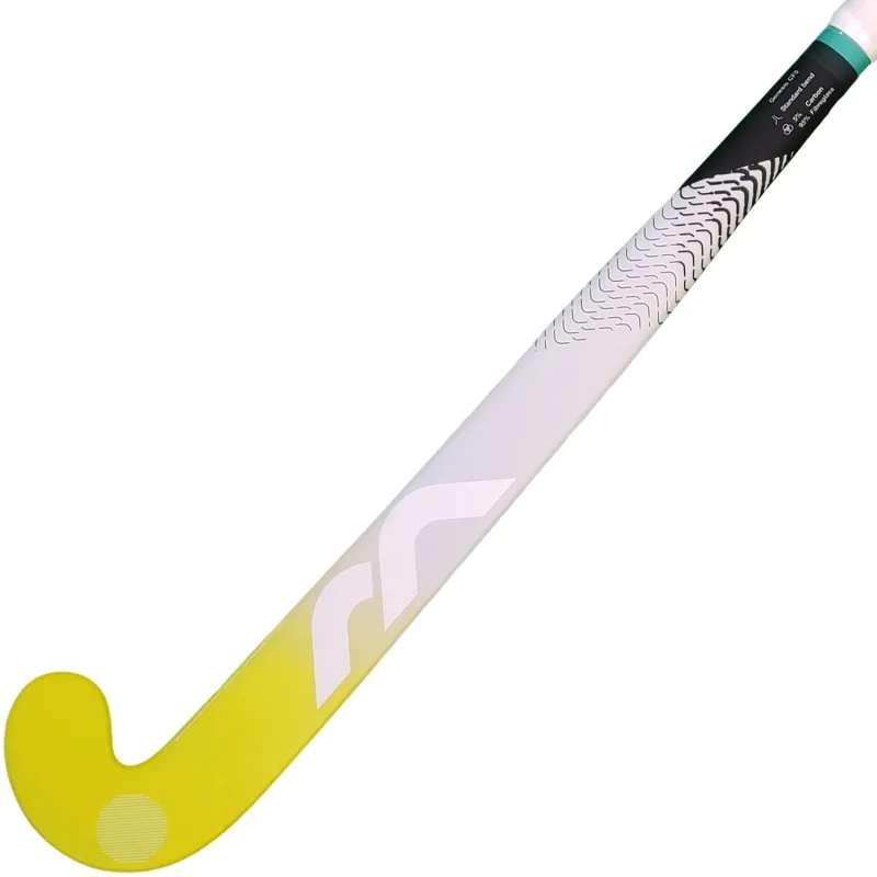 Mercian Genesis CF5 Pro Hockey Stick - Yellow/Grey (2023/24) 4 Mercian Genesis CF5 Pro Hockey Stick - Yellow/Grey (2023/24) - Image 2