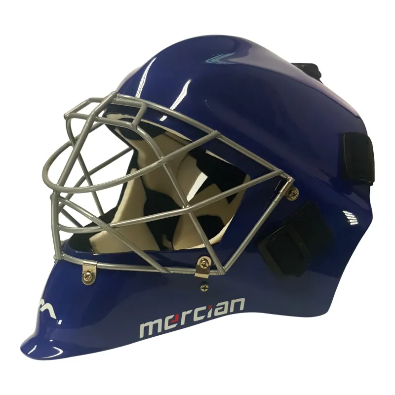 Mercian Genesis Junior Goalie Helmet - Blue (2022/23) 6 Mercian Genesis Junior Goalie Helmet - Blue (2022/23) - Image 4
