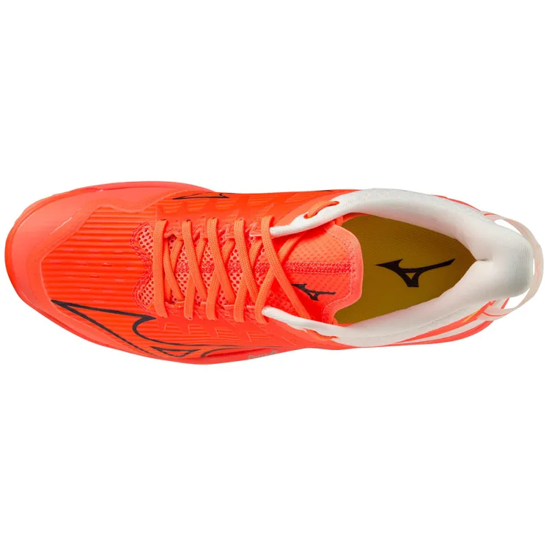 Mizuno Wave Leopardus Hockey Shoes - Neon Flame (2023/24) 6 Mizuno Wave Leopardus Hockey Shoes - Neon Flame (2023/24) - Image 4