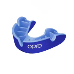 OPRO Self-Fit GEN4 Silver Mouthguard - Blue/Light Blue