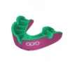 OPRO Self-Fit GEN4 Silver Mouthguard - Pink/Fluro Green -Le Trio Hockey opro self fit gen4 silver mouthguard pink fluro green