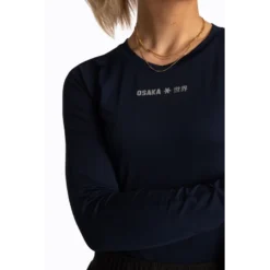 Osaka Womens Baselayer Top - Navy (2023/24) -Le Trio Hockey osaka womens baselayer top navy 2020 21 3