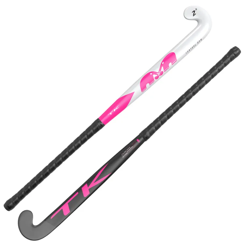 TK 2.5 Control Bow Hockey Stick - White/Pink (2023/24) 4 TK 2.5 Control Bow Hockey Stick - White/Pink (2023/24) - Image 2