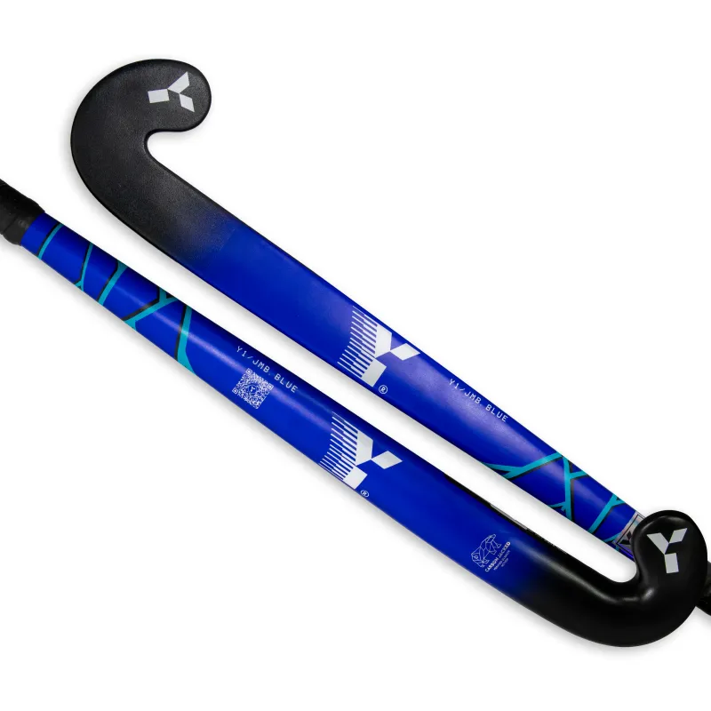 Y1 JMB Junior Hockey Stick - Blue (2023/24) 3 Y1 JMB Junior Hockey Stick - Blue (2023/24)