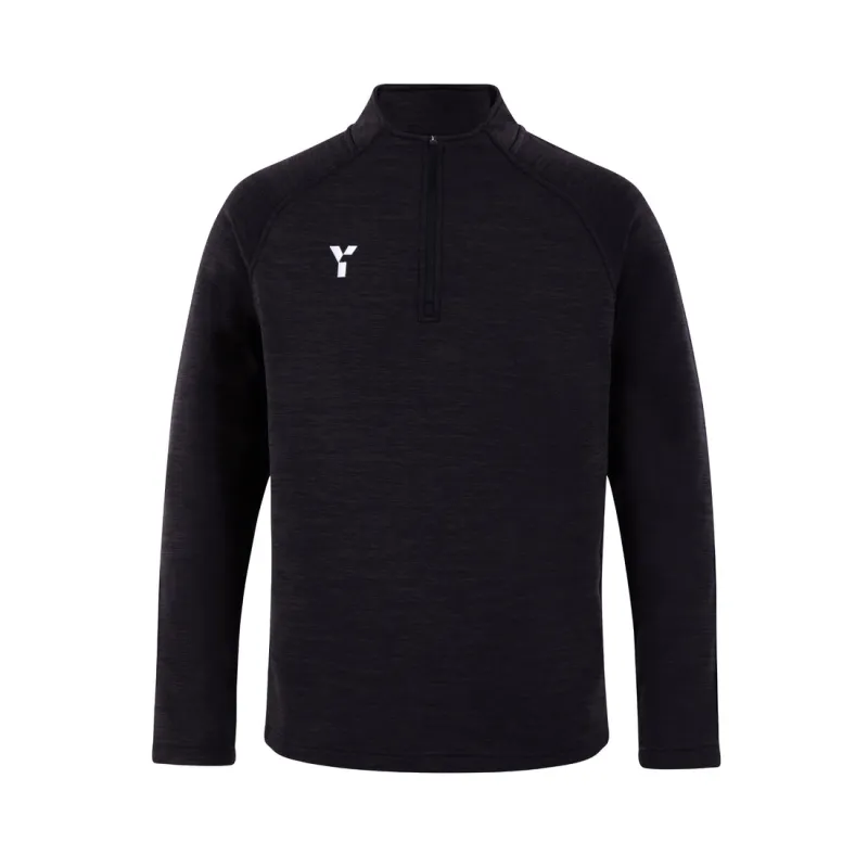 Y1 Unisex Fugi Quarter Zip Top - Black 3 Y1 Unisex Fugi Quarter Zip Top - Black